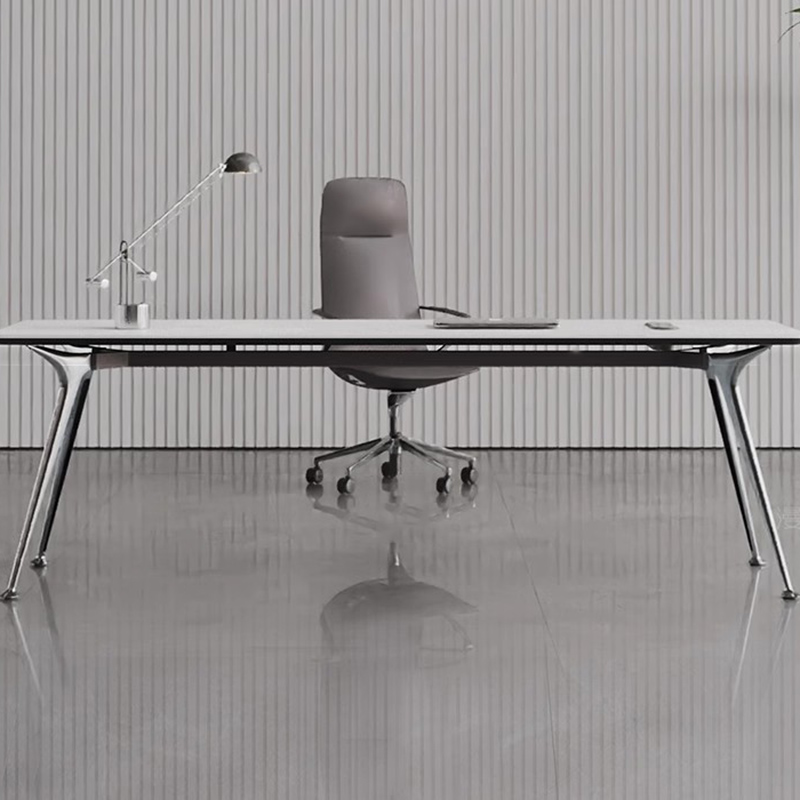 Long Straight Managers Desk Si - Office Management Technology 评论和价格