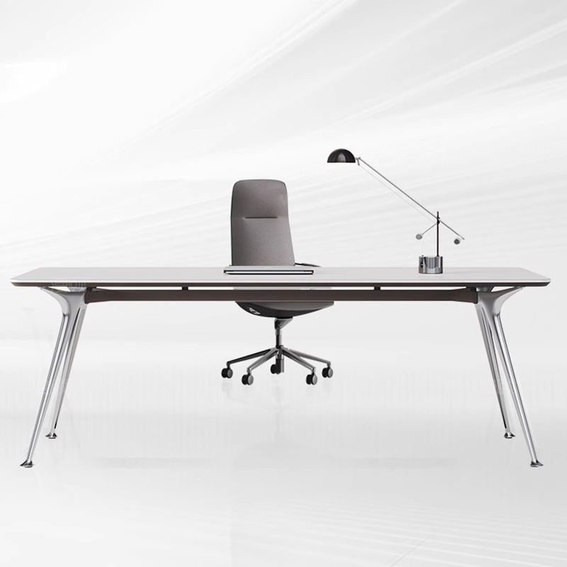 Long Straight Managers Desk Si - Office Management Technology 评论和价格