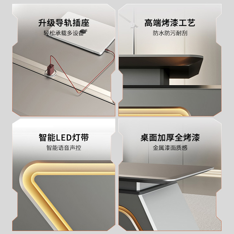 Painted boss table, desk, tech - Office Management Technology 评论和价格